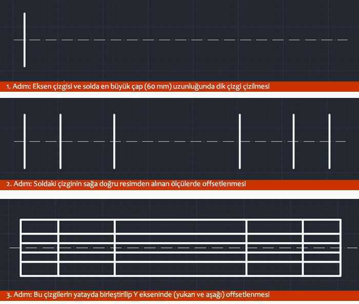 Autocad komutları örnek çalışma