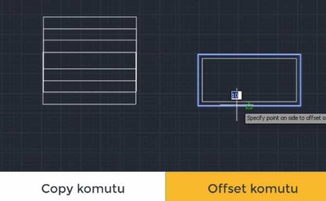 copy komutu ile offset komutunun farkı