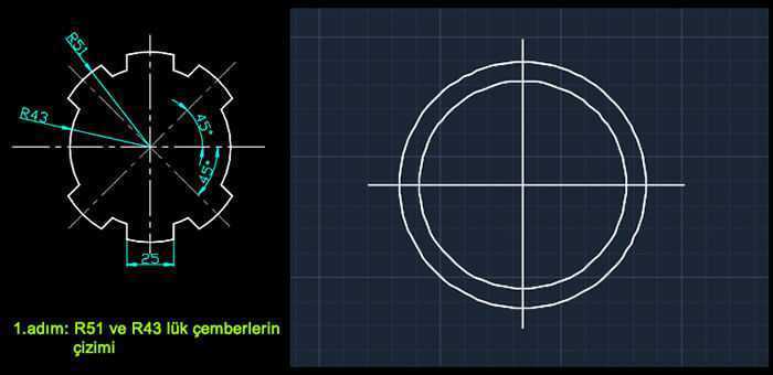 Autocad çizim çalışmaları örnekler