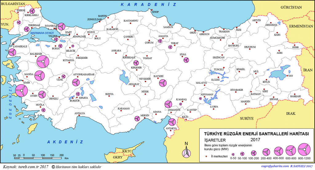 Türkiye'nin Rüzgar Enerjisi Santralleri