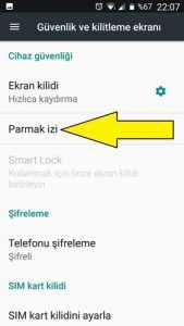 Lenovo parmak izi ekleme